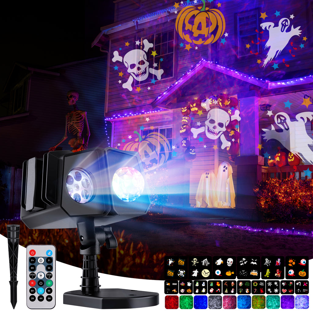 Place outlet and Time Halloween indoor/outdoor Projector Light