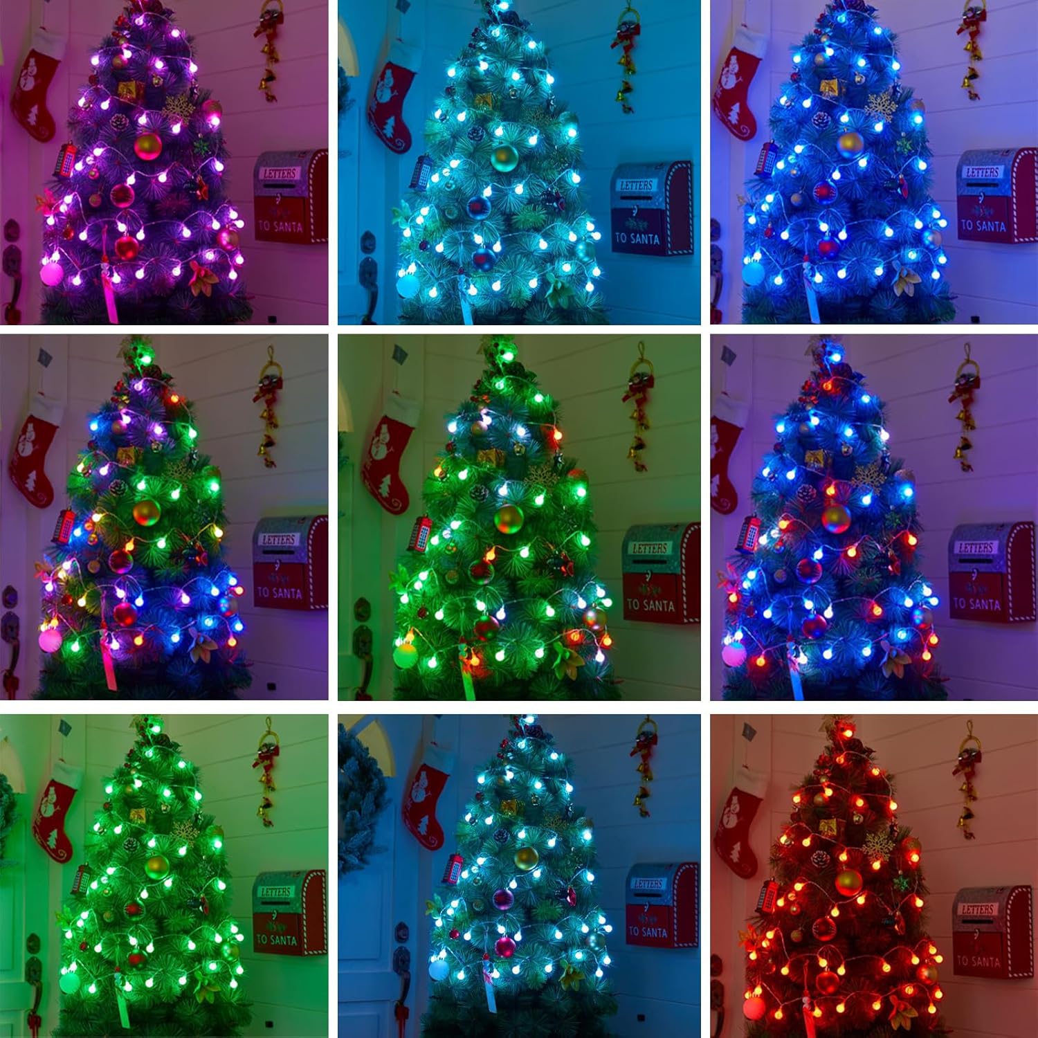RGB LED String Lights - 21FT, 60 LED Battery Operated