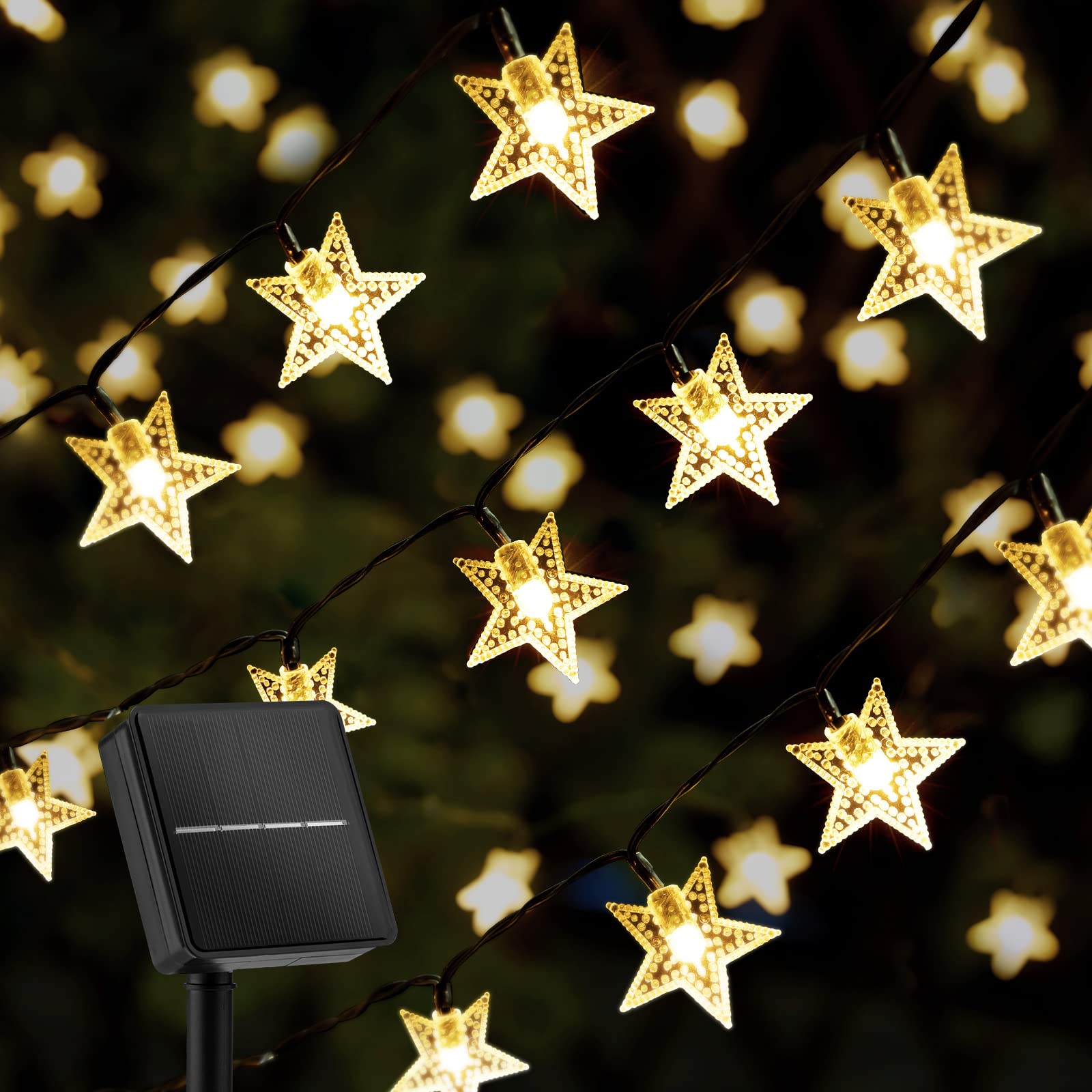 Solar Star String Lights, 8 Modes