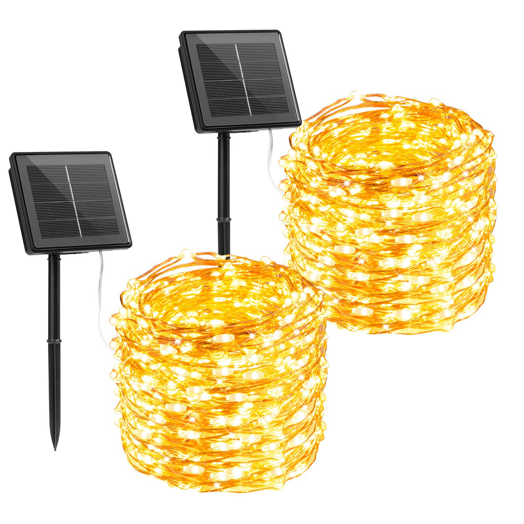 Solar Fairy Lights, 8 lighting Modes – Brightown Decor