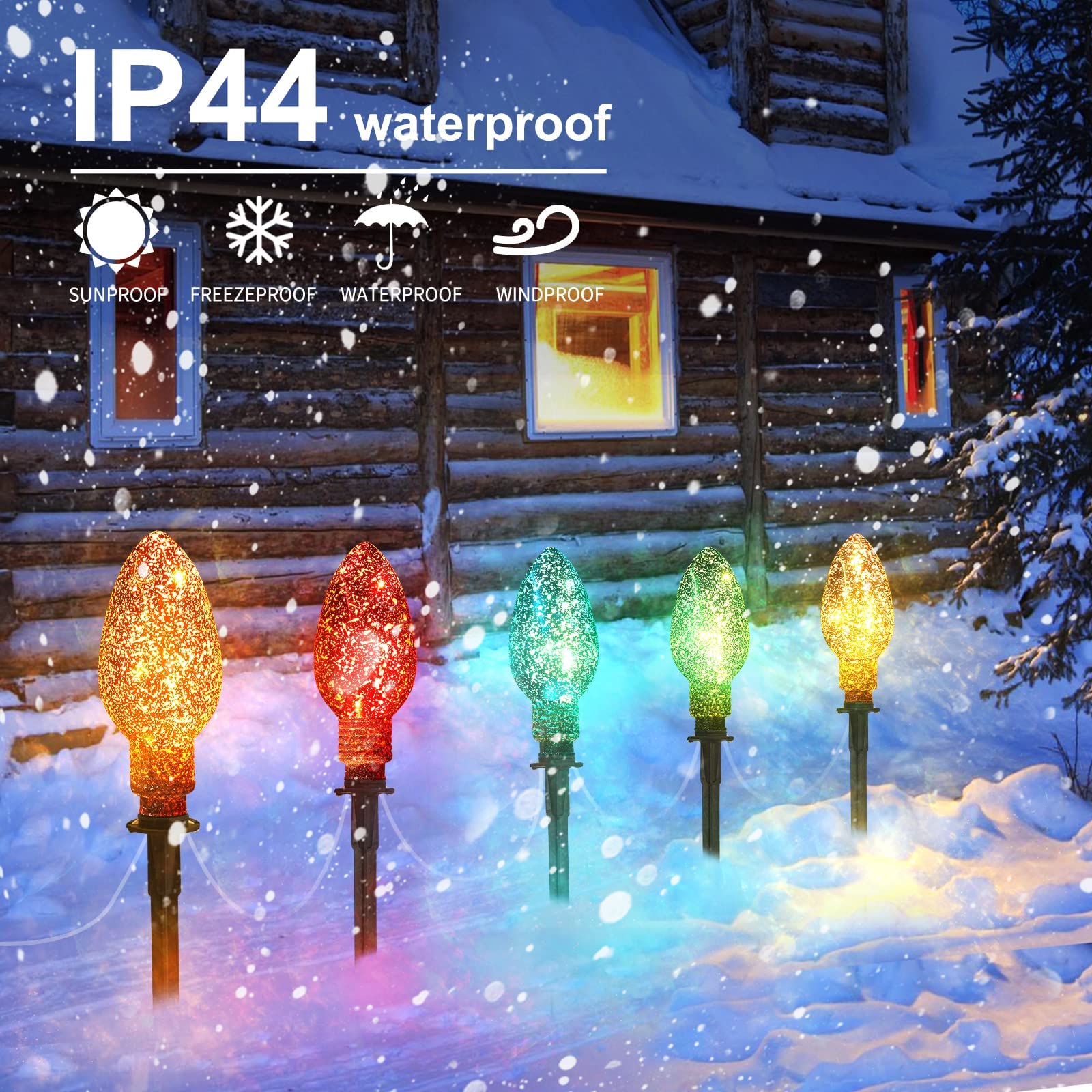 1 Pack / 6.5 Feet / 10 Mini Bulbs / Multicolor