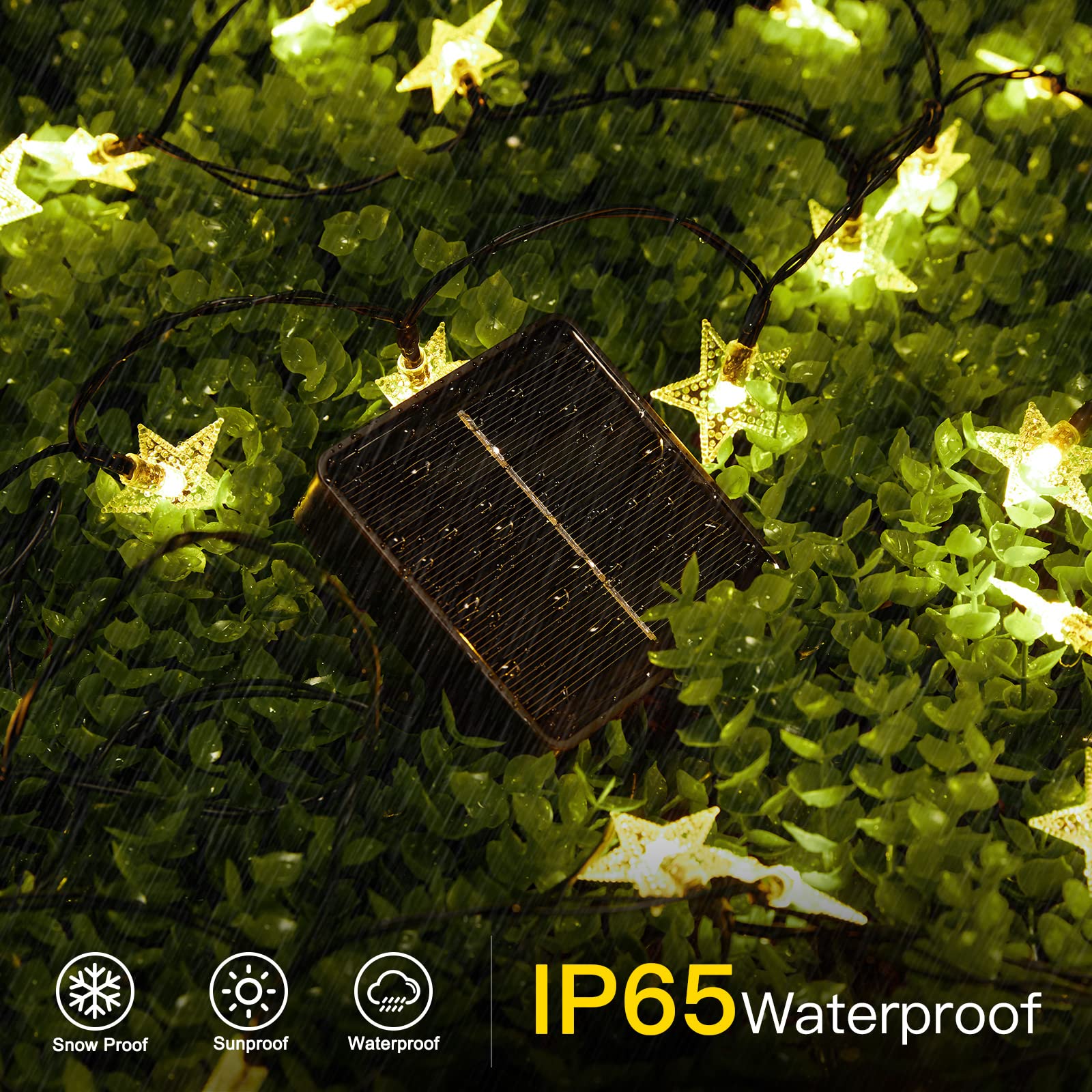 Solar Star String Lights, 8 Modes