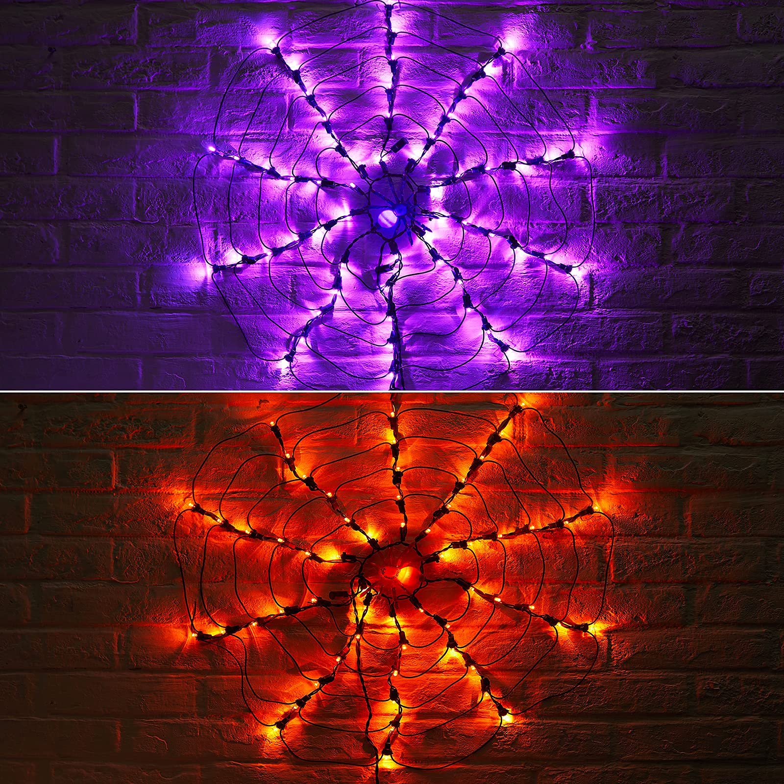 2 x 23.6 Inches / 60 LED / Orange + Purple