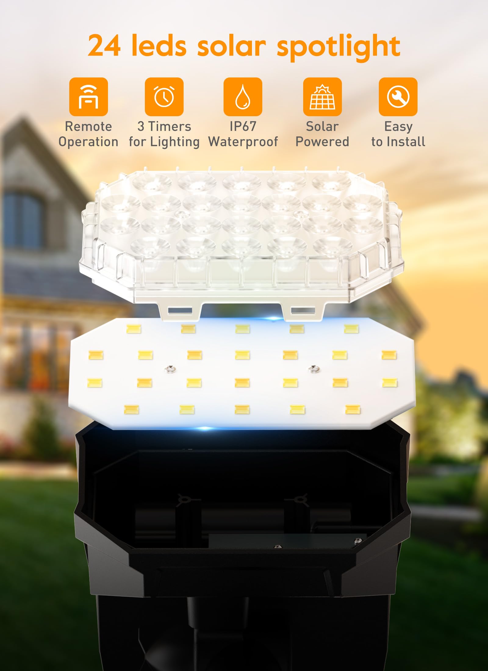 Solar Spot Lights with Remote